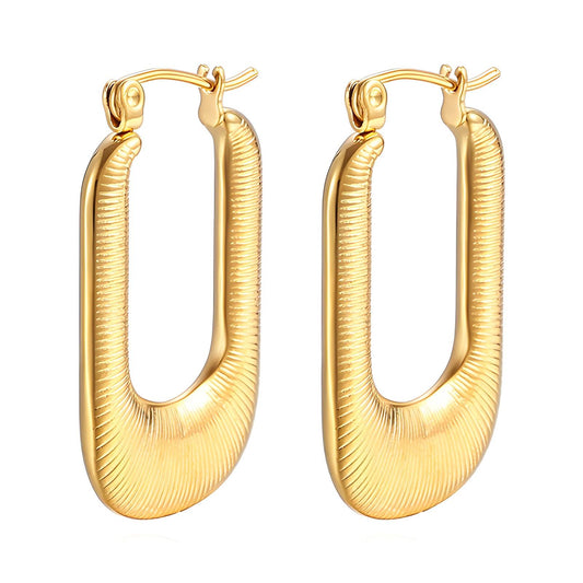 Golden Gates Earrings 18K Gold Plated Steel