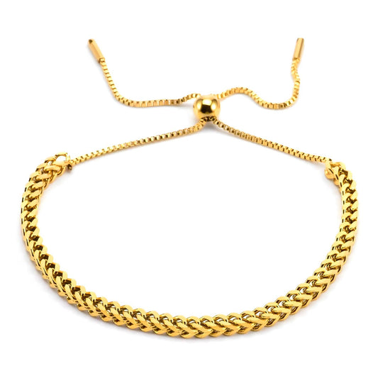 Chain Tread Bracelet 18K Gold Plated Steel