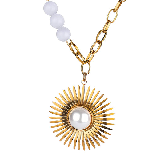 The Sunny Necklace 18K Gold Plated Steel