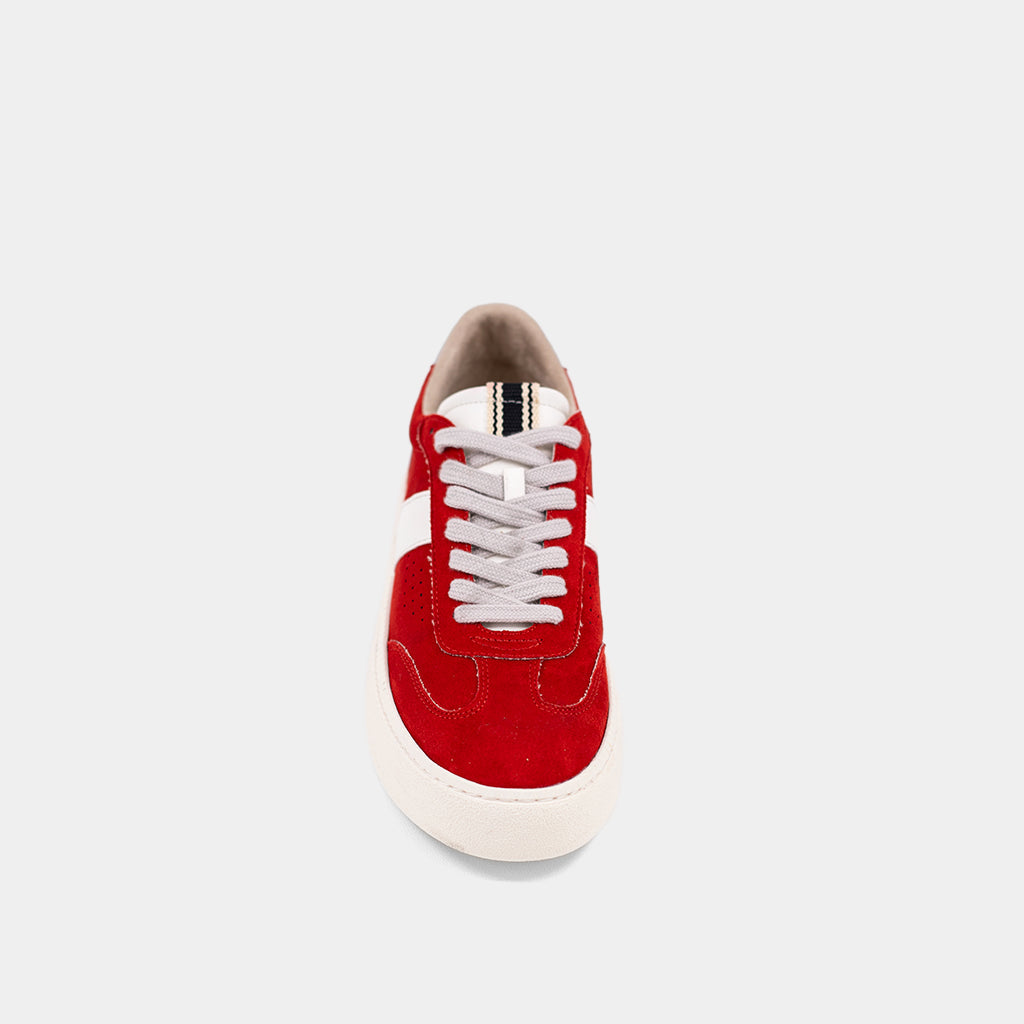 Stacey Red Suede Sneaker