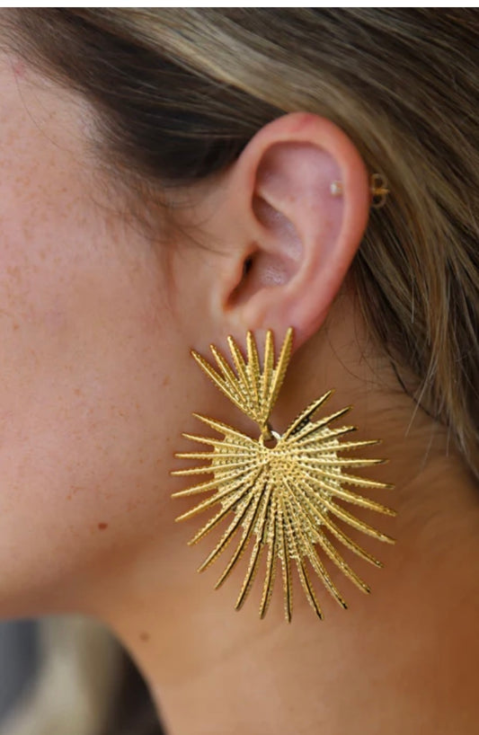 Gold Spike Earring