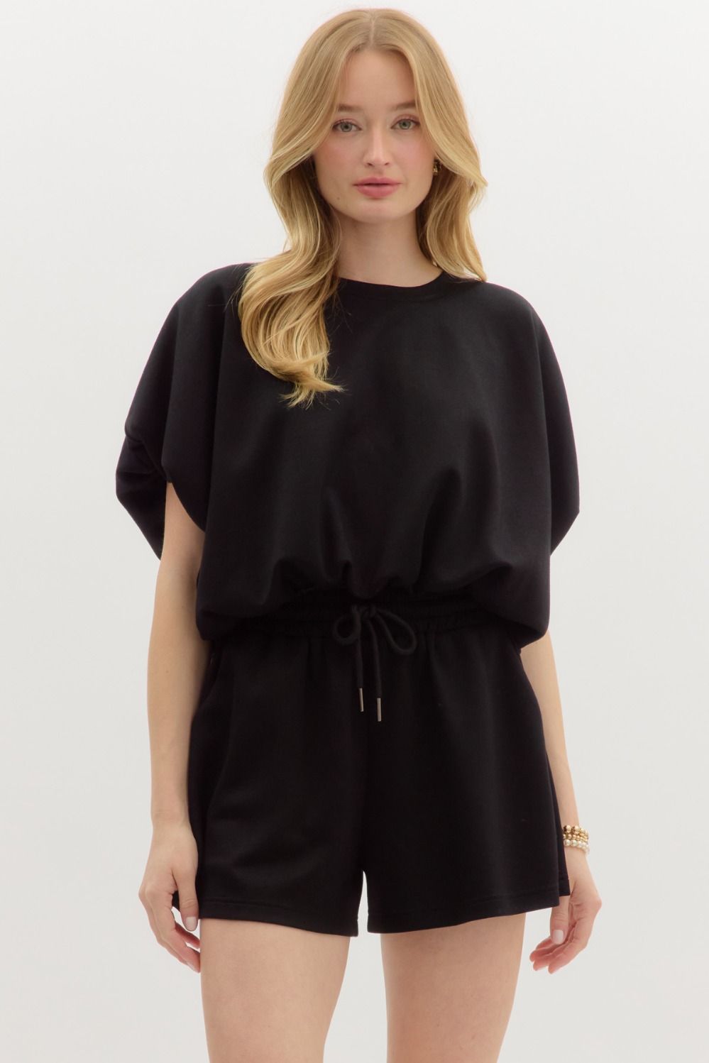 Entro Black Cropped Overlay Top