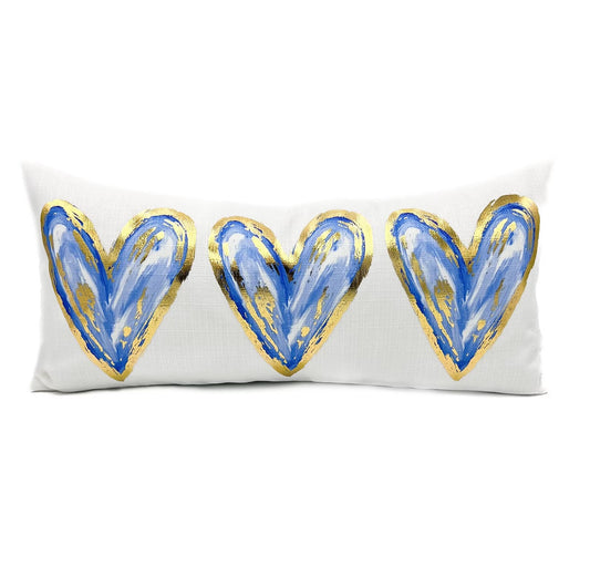 Golden Blue Hearts