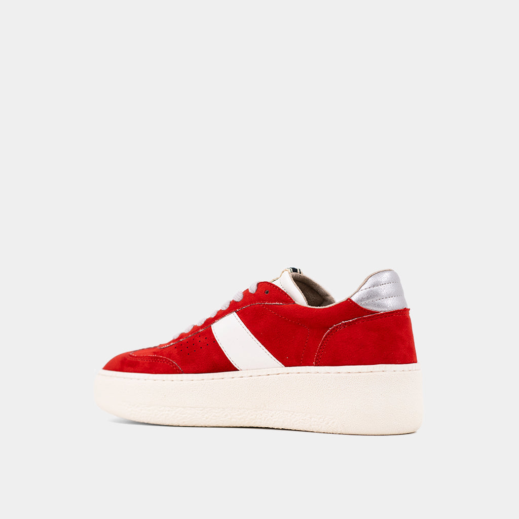 Stacey Red Suede Sneaker