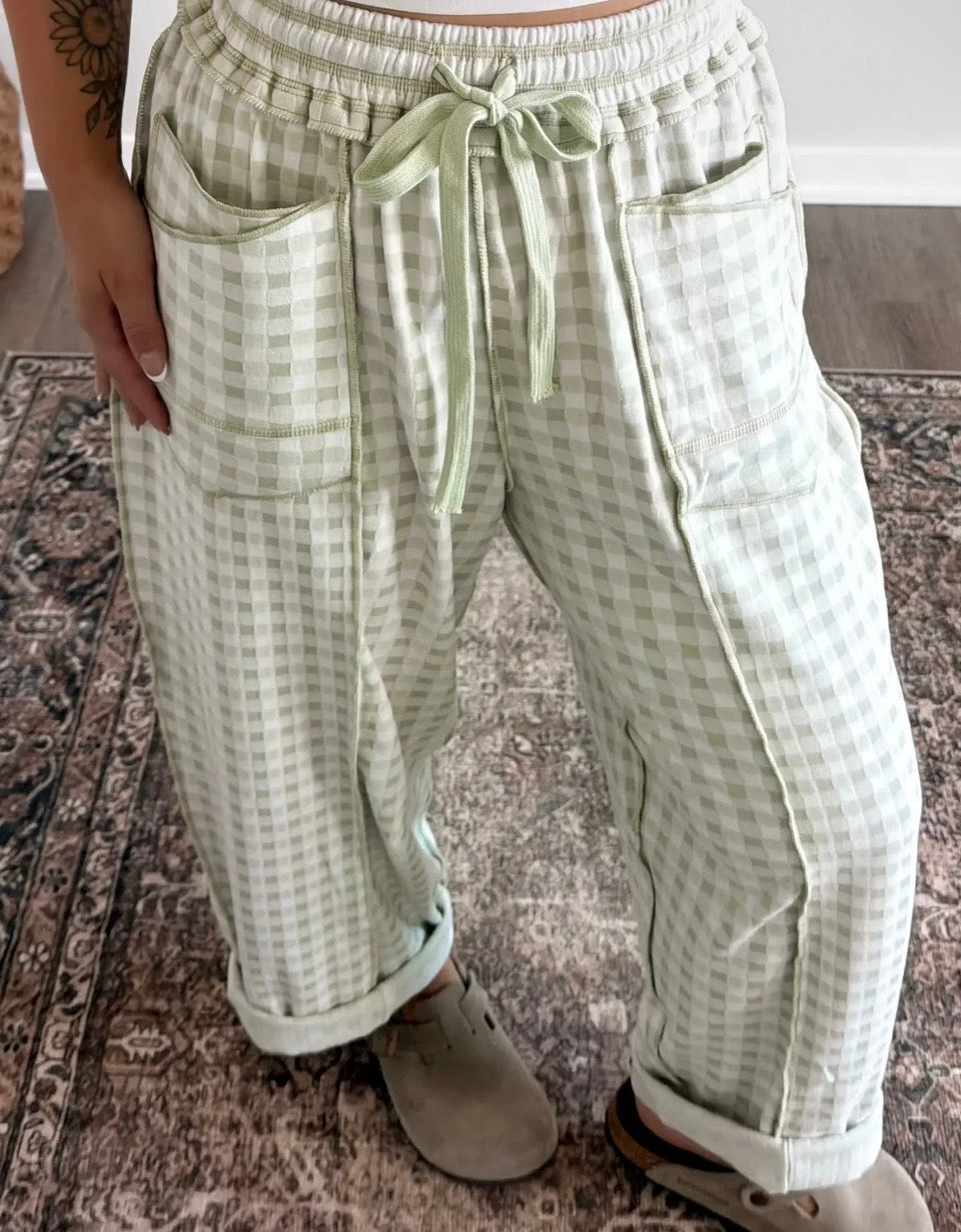 Autumn Gingham Pants