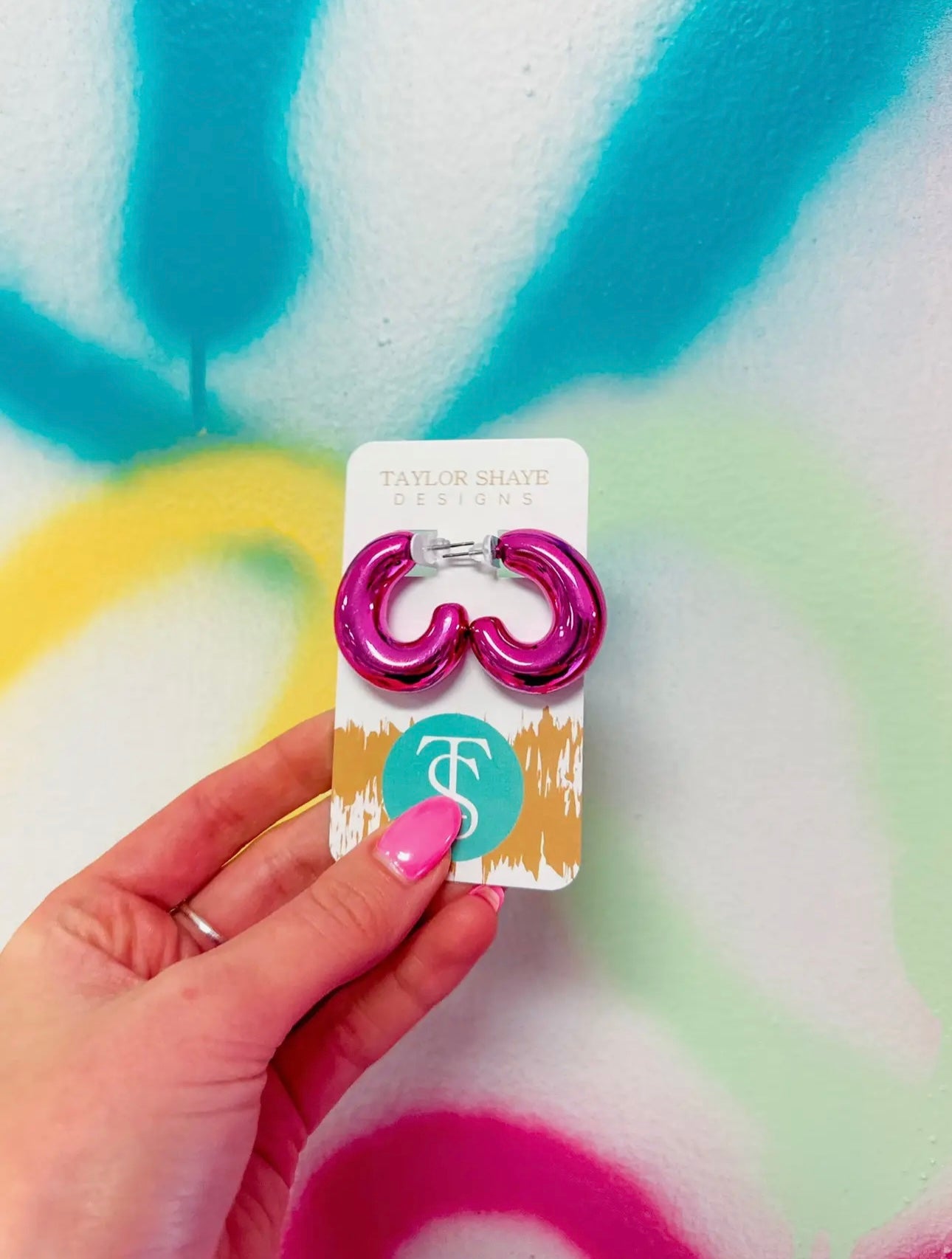 Pink Kai Hoops