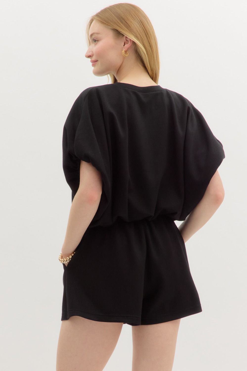 Entro Black Cropped Overlay Top