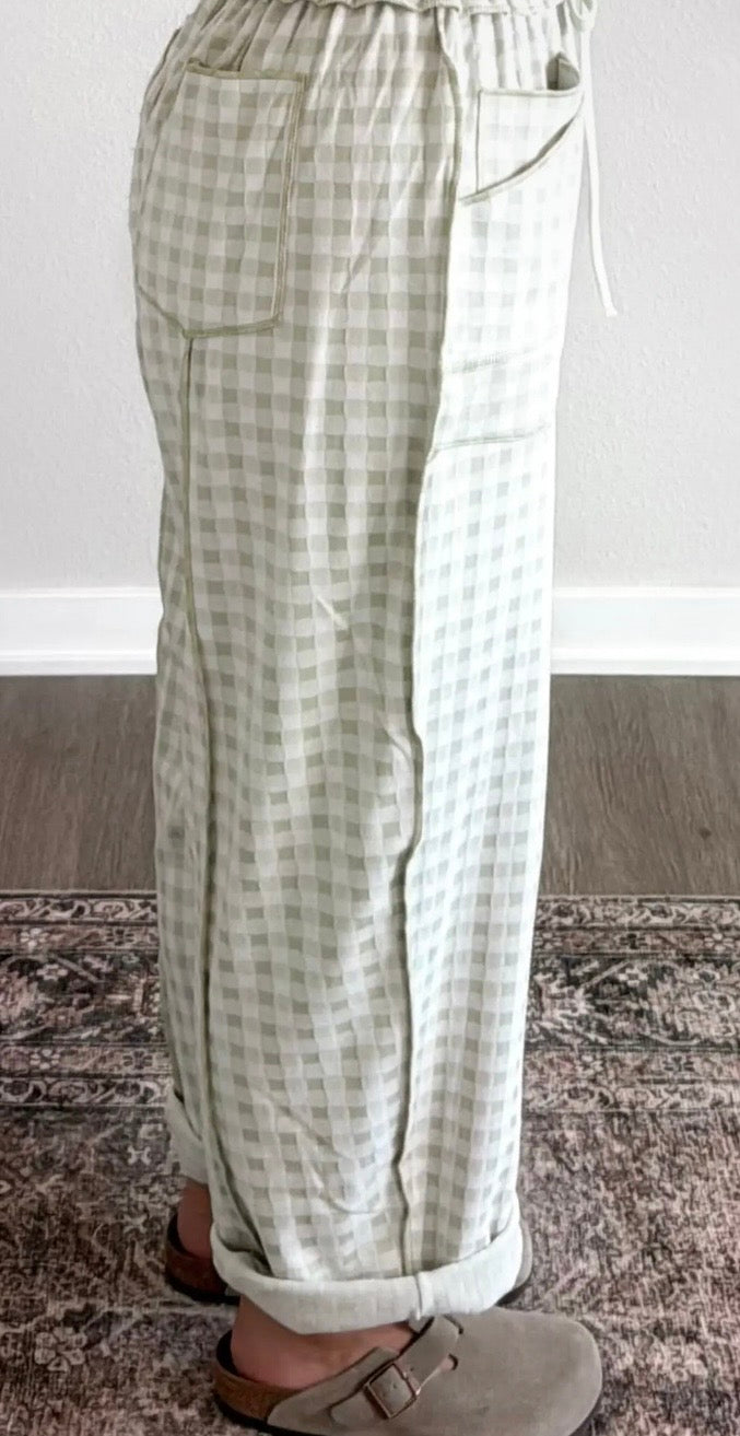 Autumn Gingham Pants