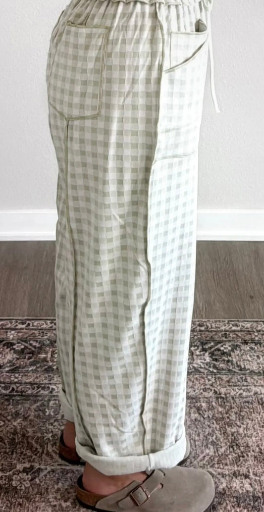 Autumn Gingham Pants