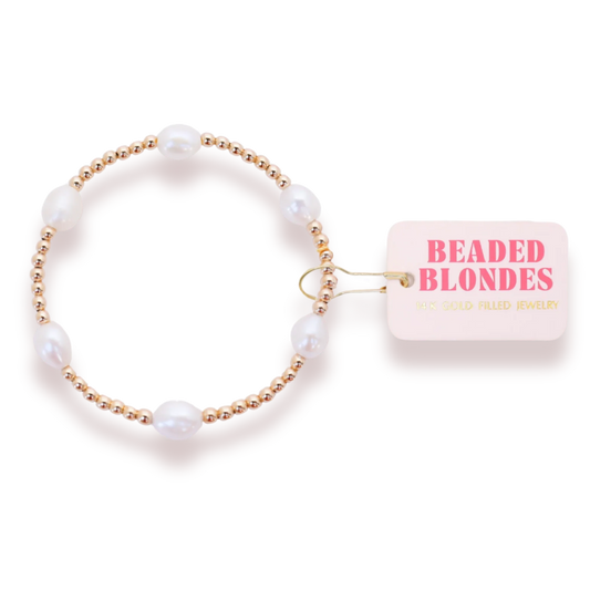 Pearl Poppi Bracelet in Gold