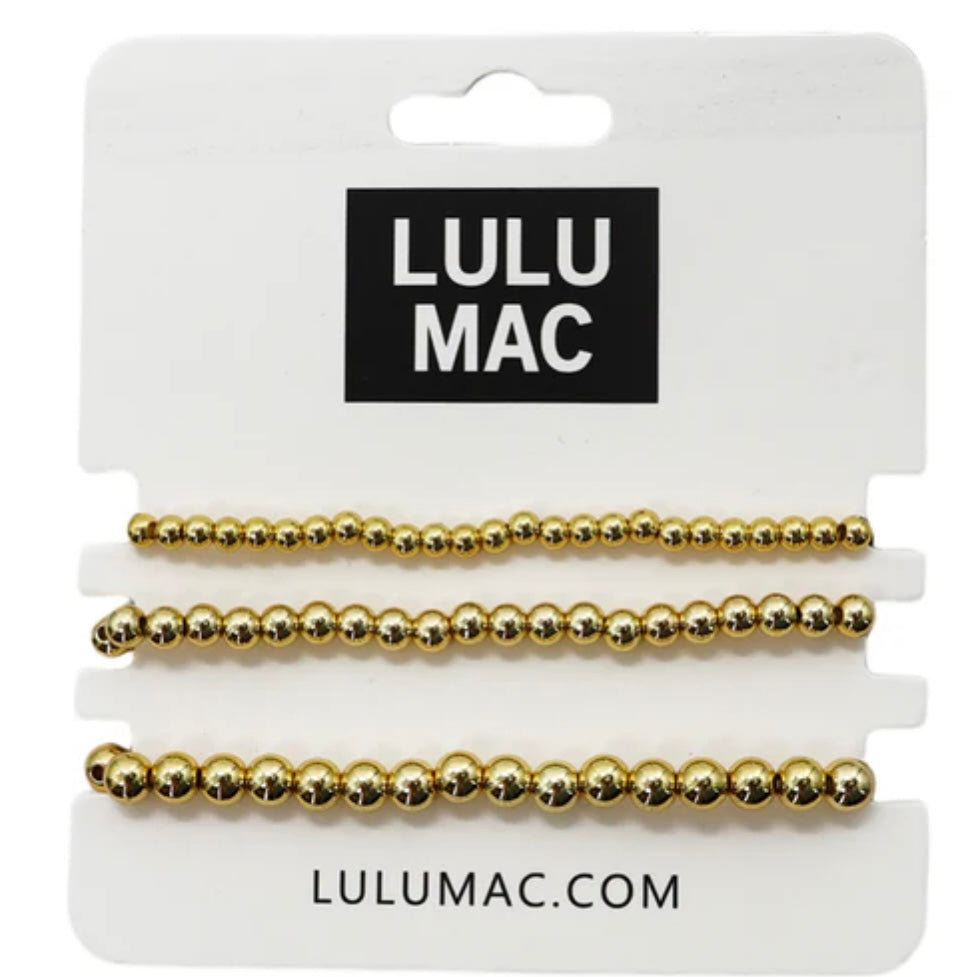 3 Large Lulu Mac Gold Bracelets