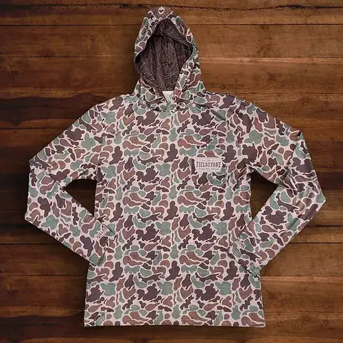 Fieldstone Dry-Fit Camo Hoodie - Cam