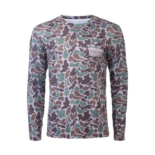 Fieldstone Dry-Fit Pocketed Long Sleeve Camo T-Shirt - Camo
