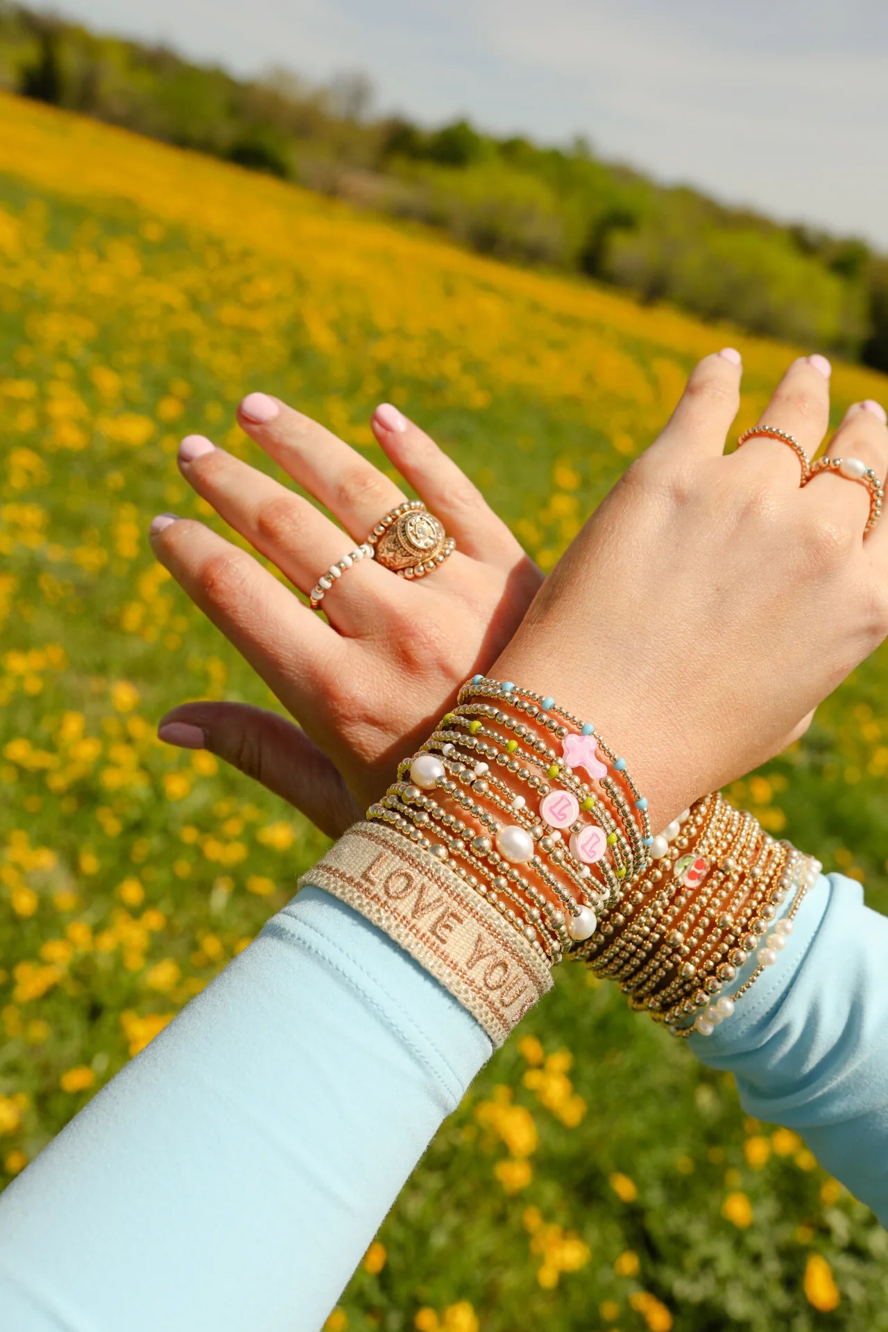 Pearl Poppi Bracelet in Gold