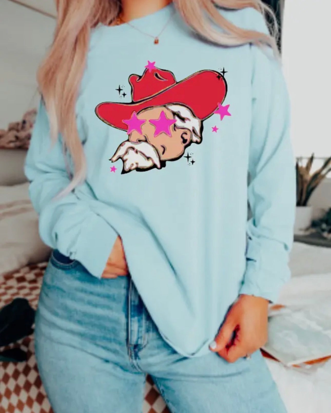 Preppy colonel Reb Long sleeve tee