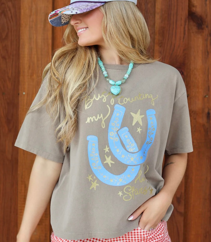 Busy Counting My Lucky Stars Tee