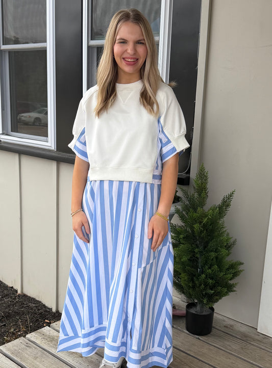 Seaside Stroll Midi Dress