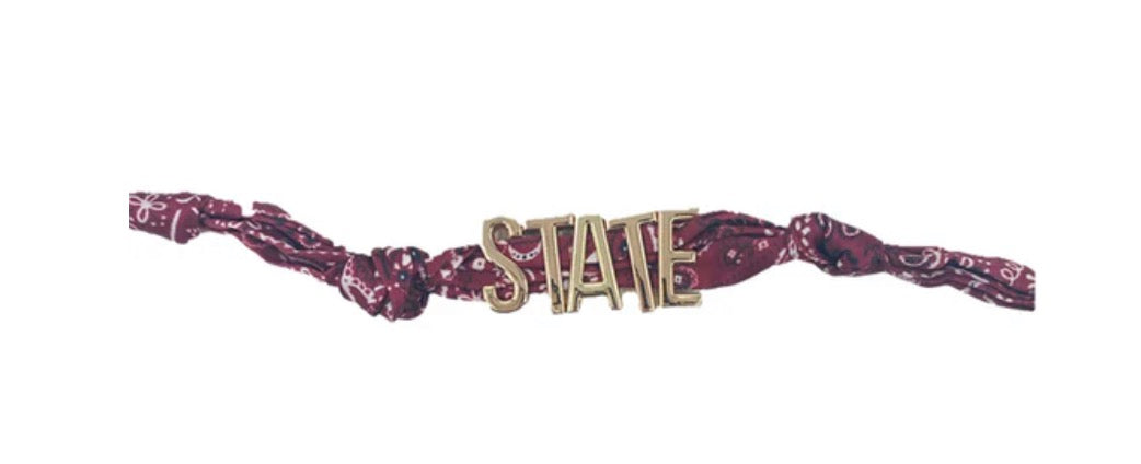 State scarf necklace