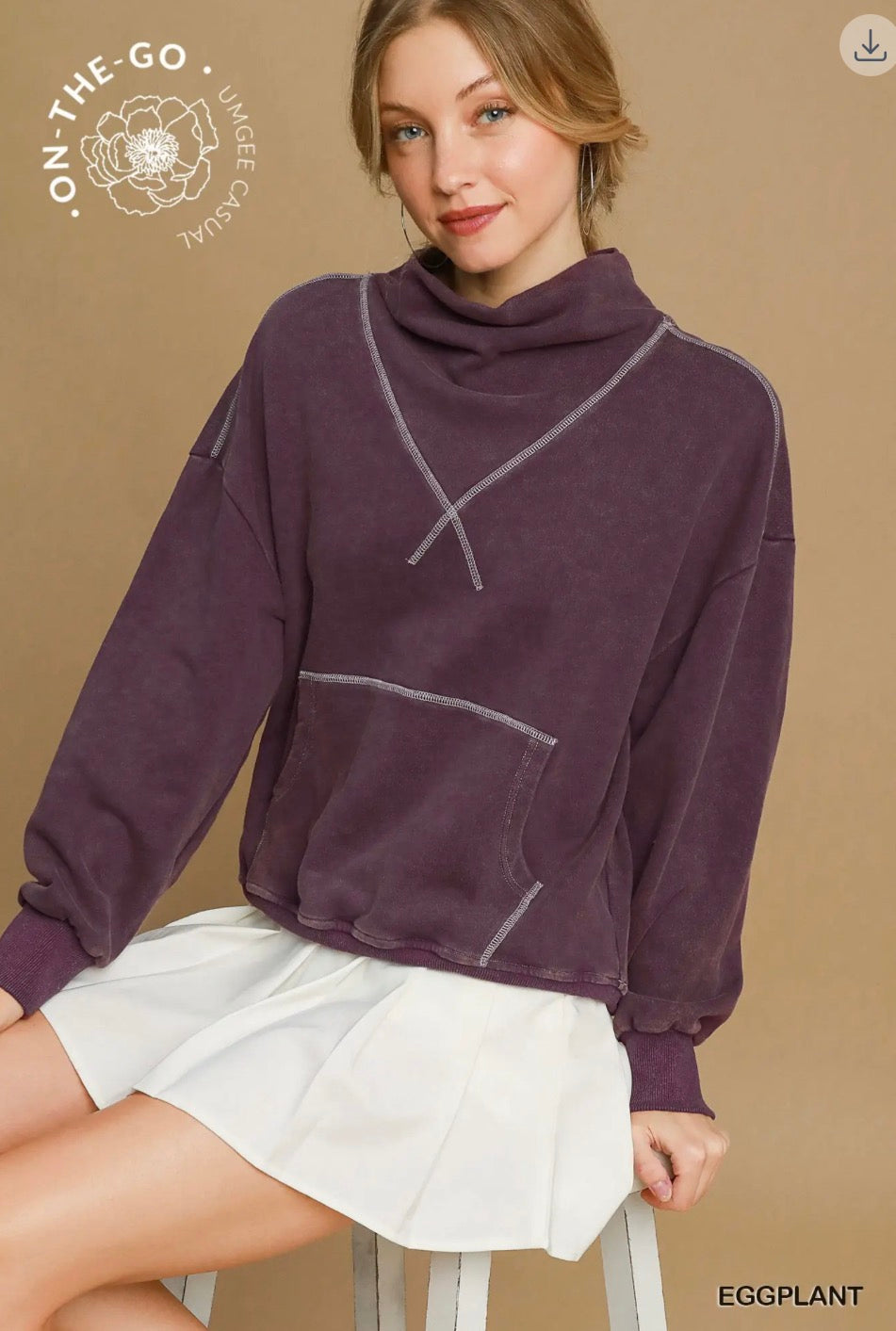 Umgee mineral washed sweatshirt