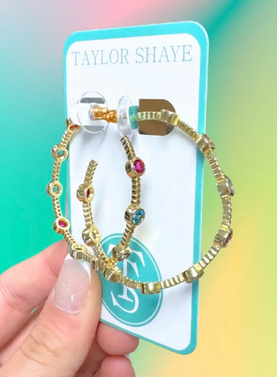 Rainbow Meghan Hoops