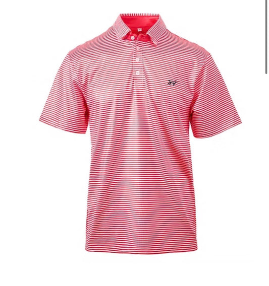 Fieldstone Marshall polo- red/ white