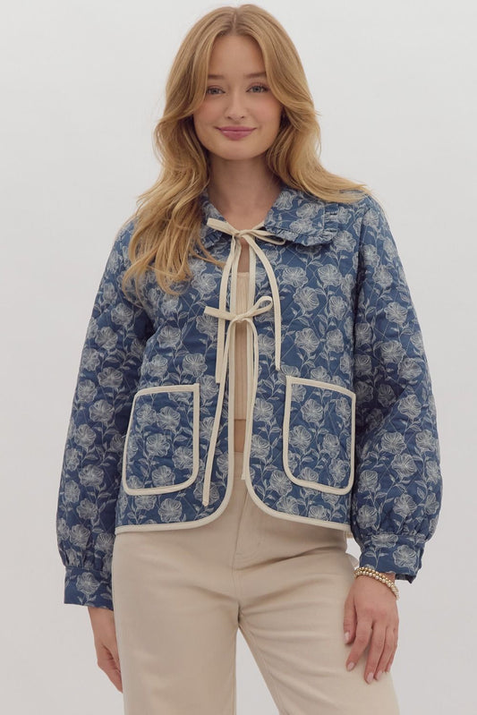 Quilted Floral Jacket
