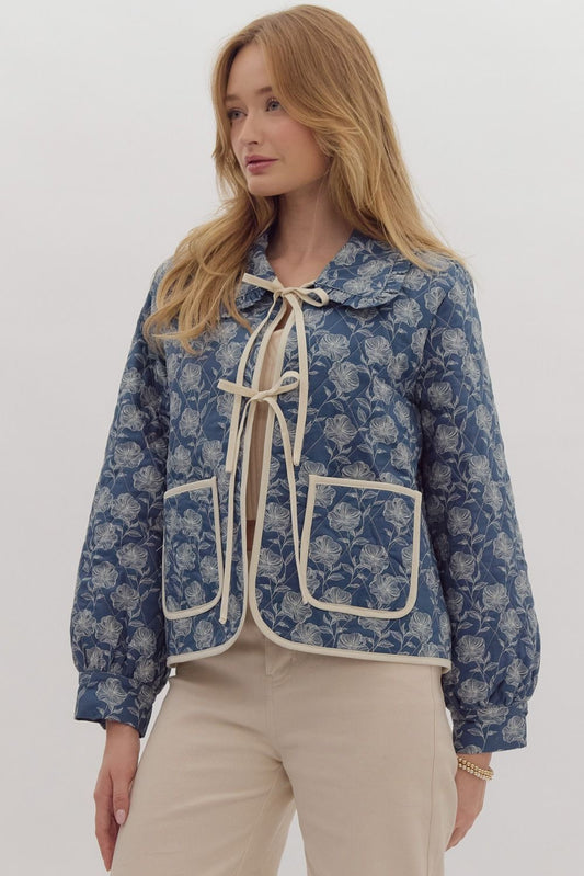 Quilted Floral Jacket
