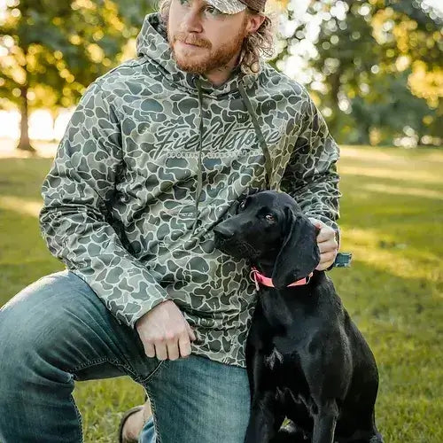Backwoods Script Camo Hoodie