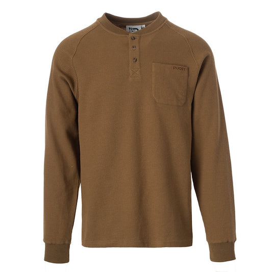 Roost Henley Quarter Button LS