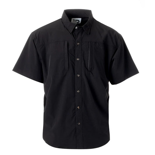 Roost black fishing tee