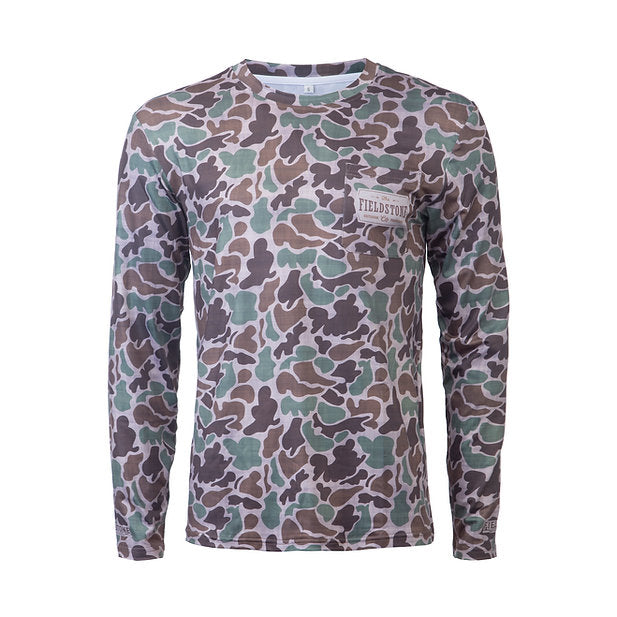 Fieldstone Pocketed Long Sleeve Camo Tee