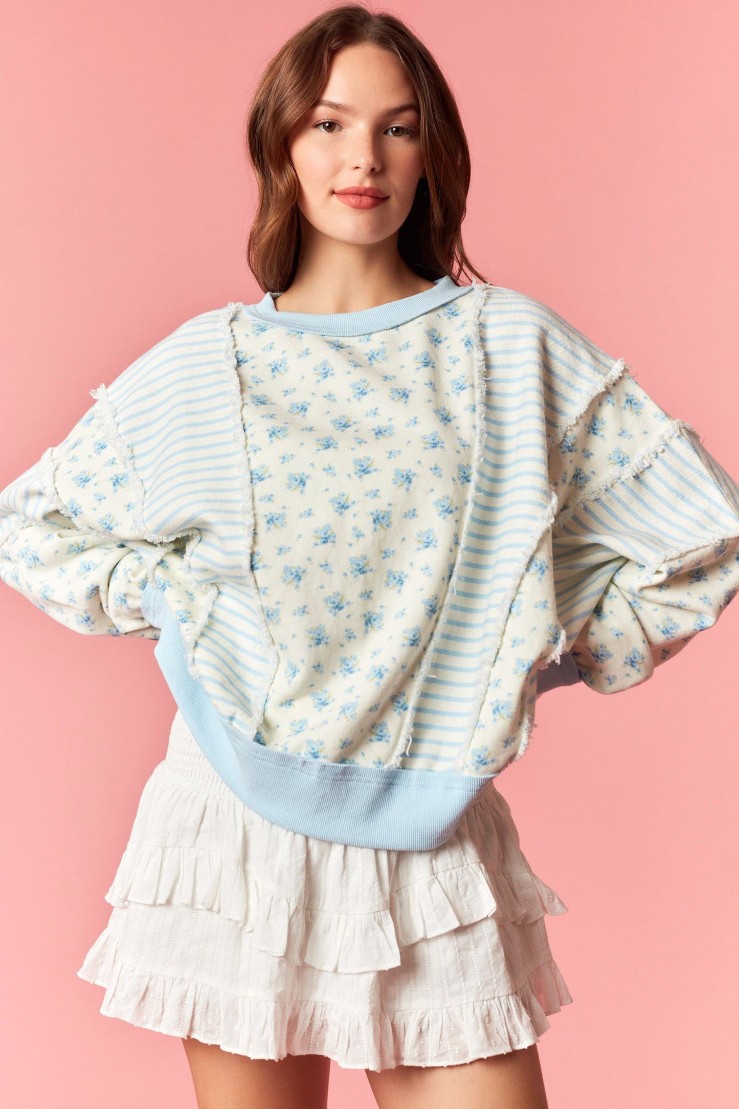 Ditsy Flower Printed Top