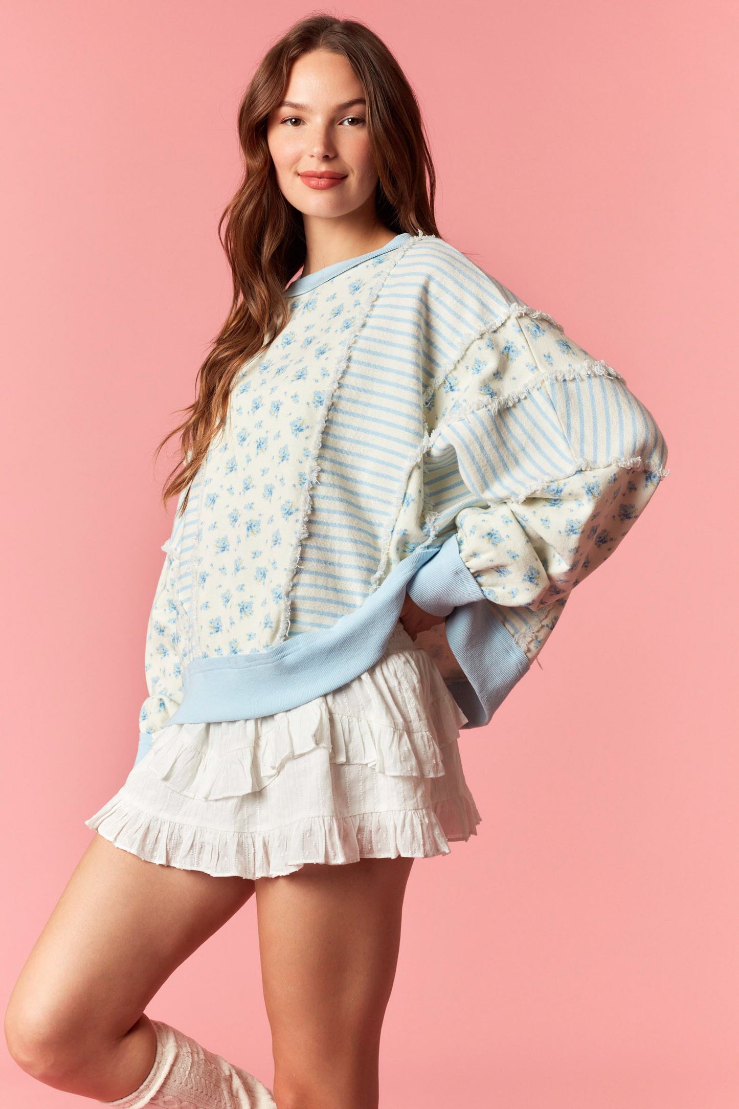 Ditsy Flower Printed Top