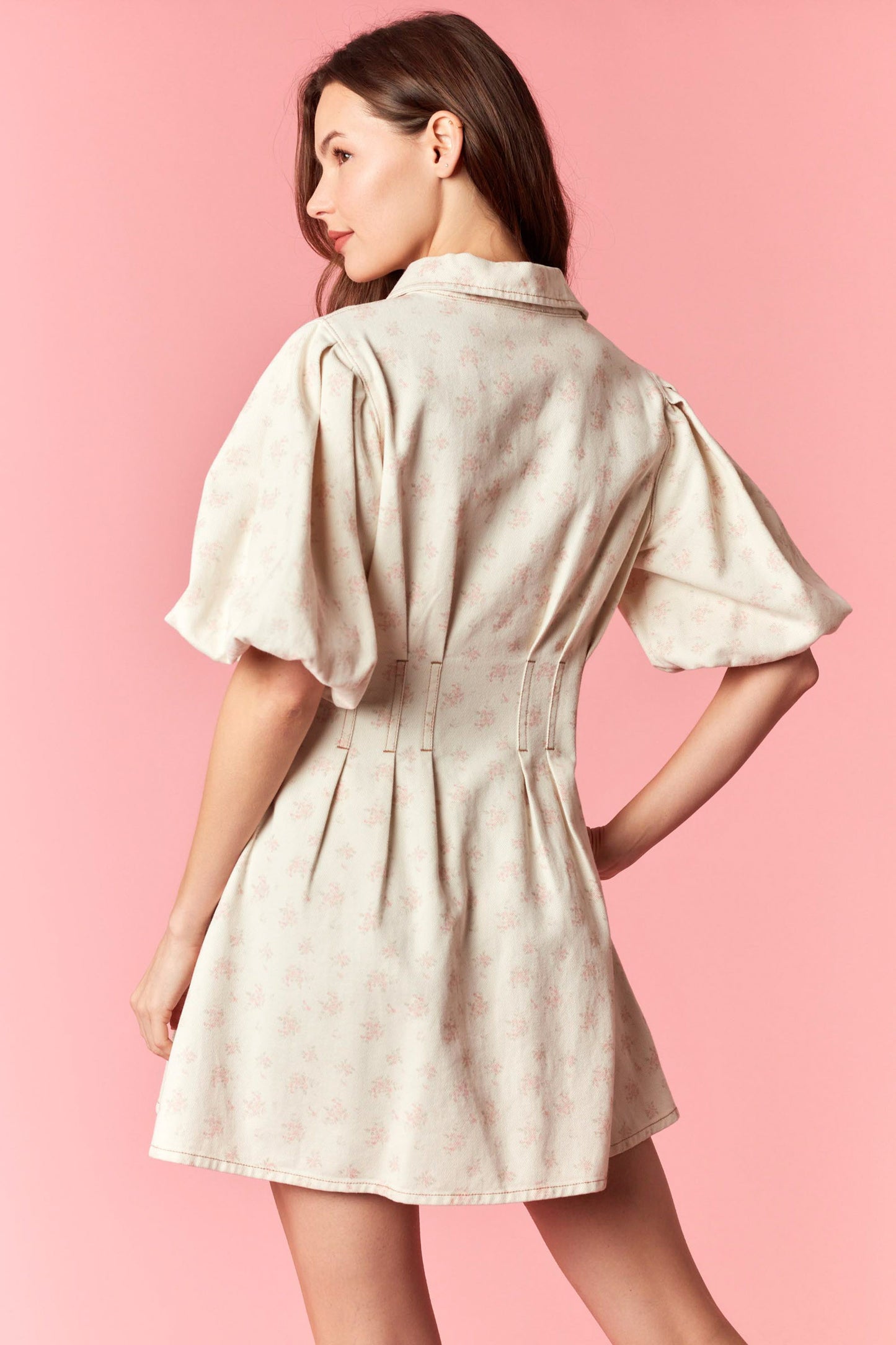 Mineral Washed Floral Dress