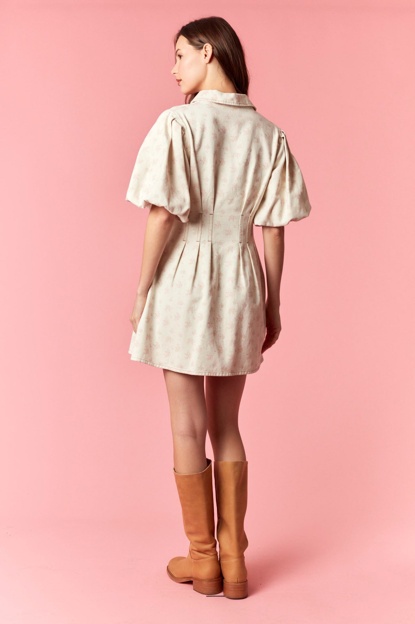 Mineral Washed Floral Dress