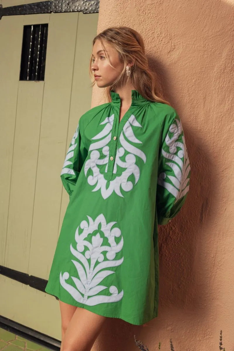 Kelly Green Statement Dress