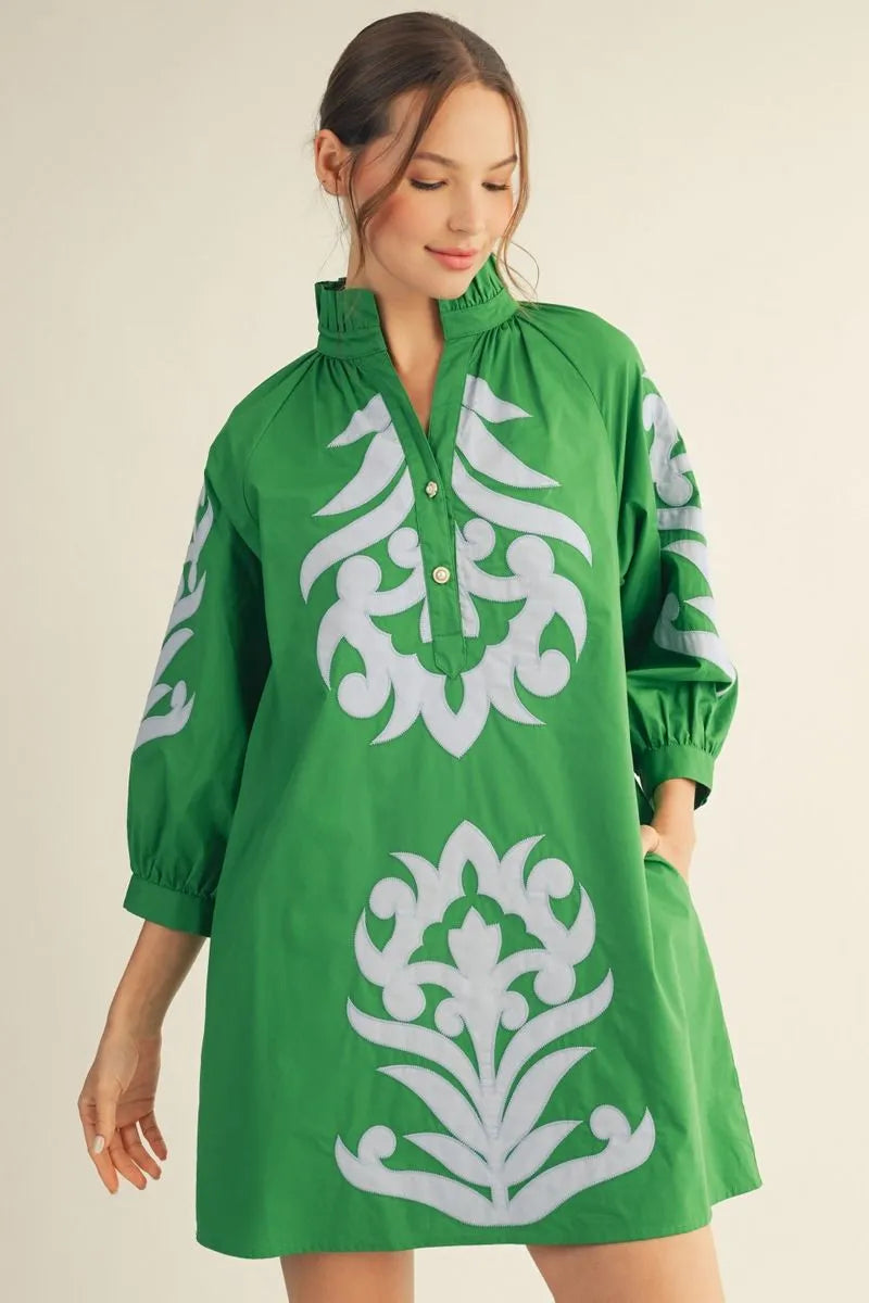 Kelly Green Statement Dress