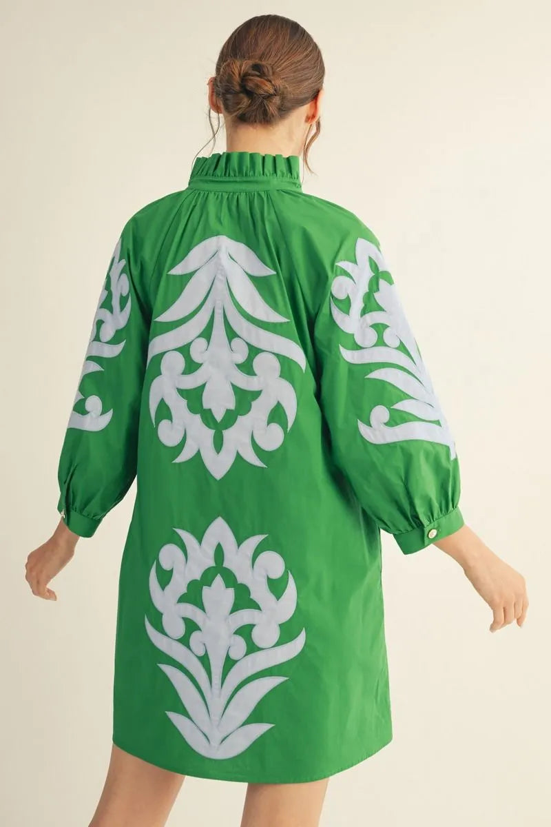 Kelly Green Statement Dress