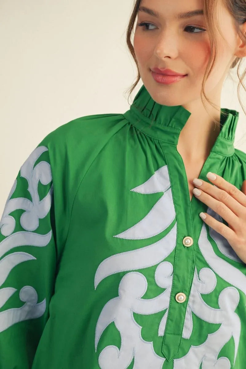 Kelly Green Statement Dress