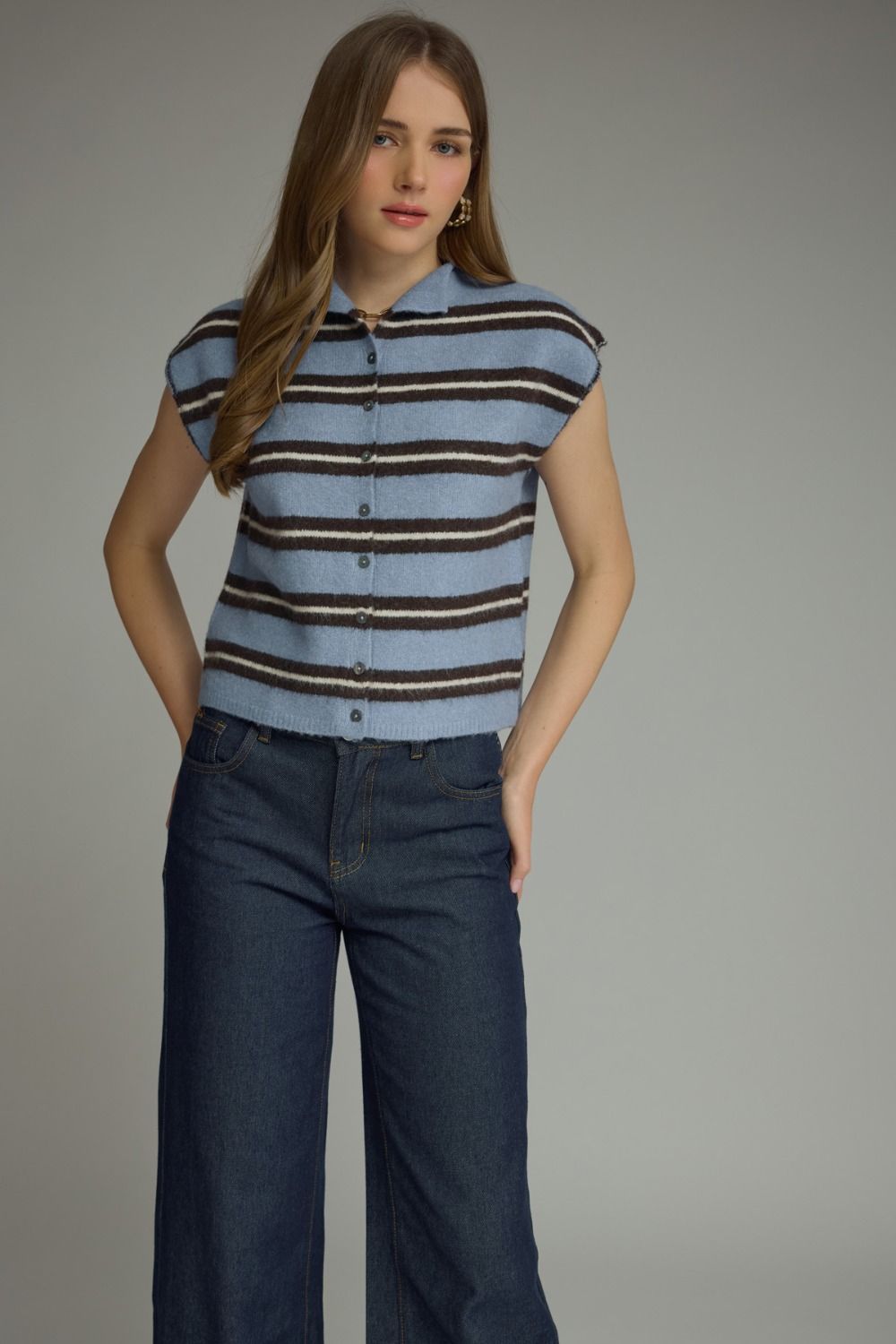 Blue Bell Stripe Sweater