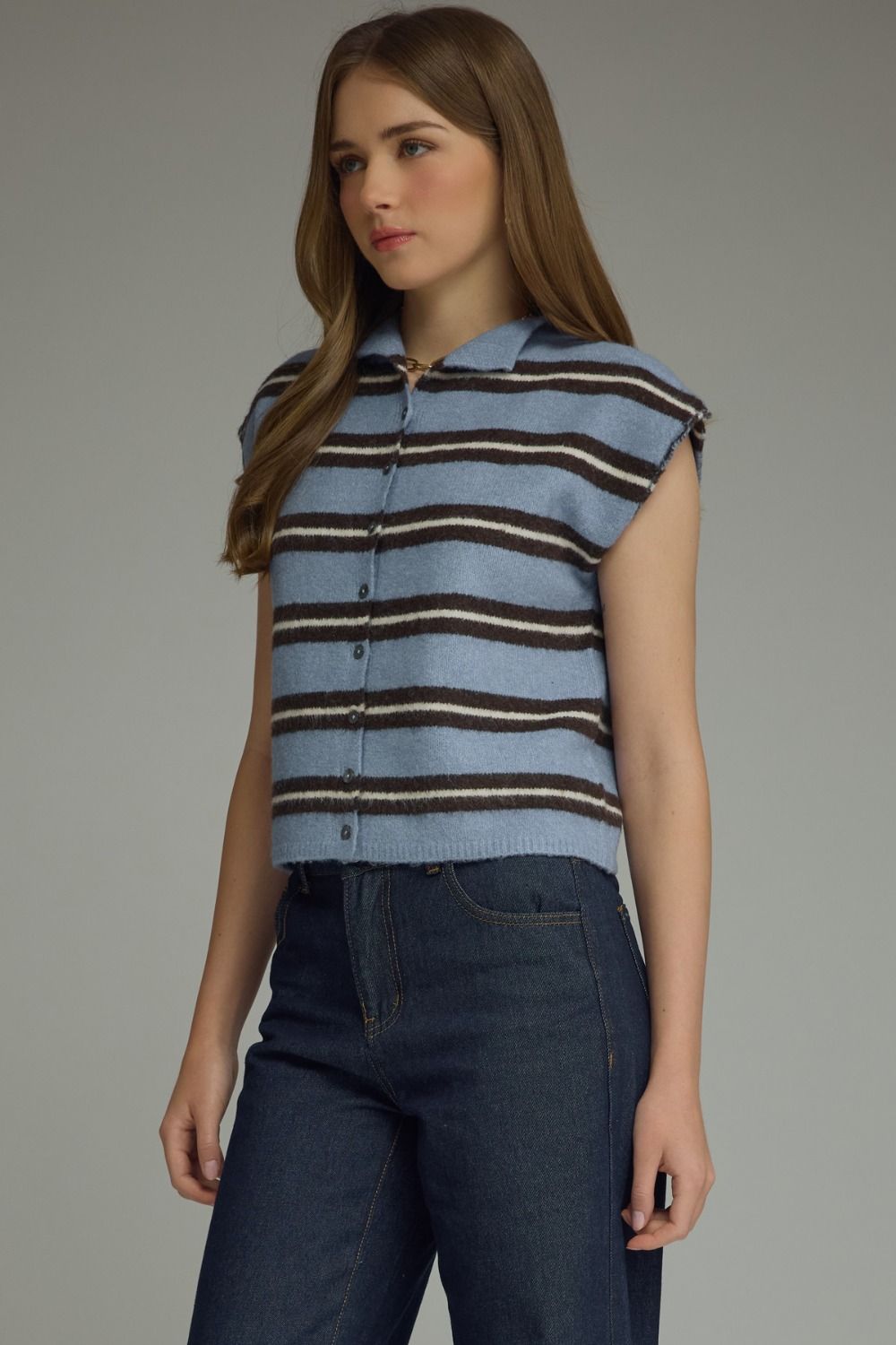 Blue Bell Stripe Sweater