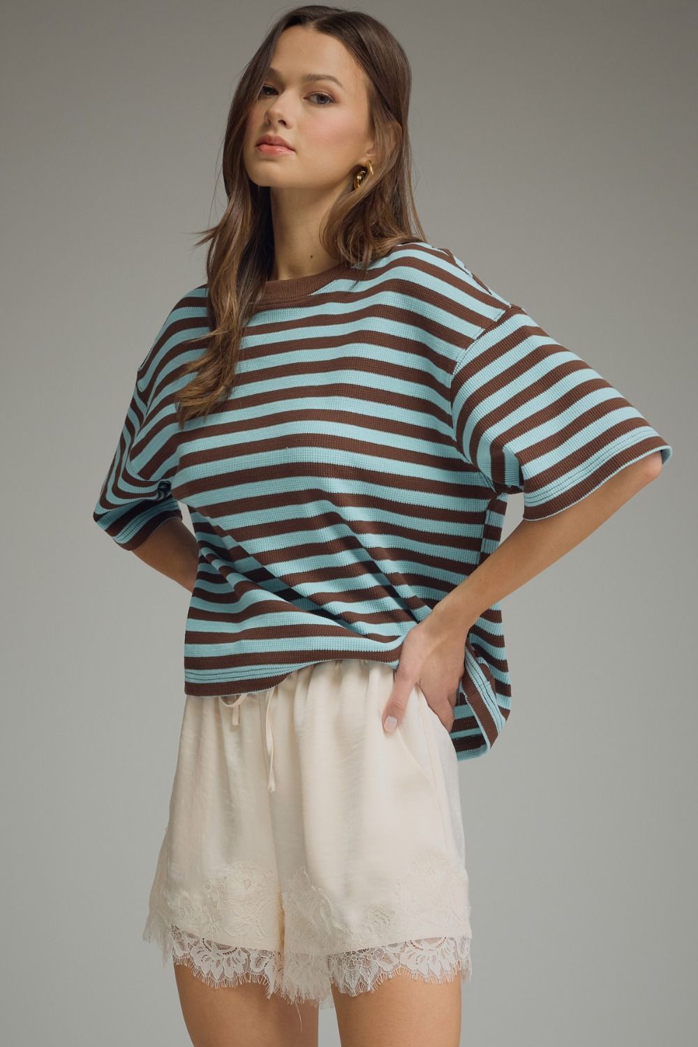 Striped Knit Top