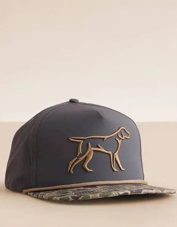 Grey w/ Camo Bill Performance Rope Hat