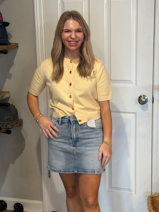 High Rise Mini Skirt