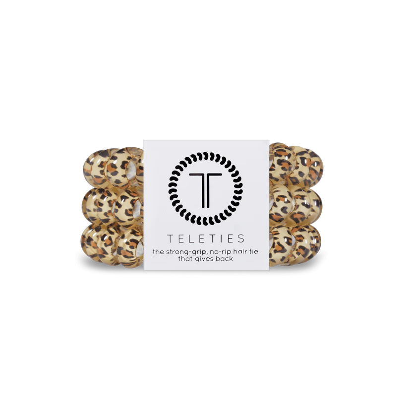 Leopard-Large Hair ties