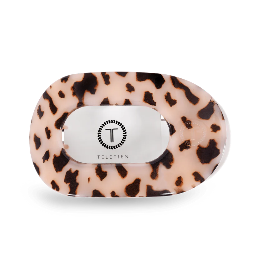 Blonde Tortoise Large Flat Round Hair Clip