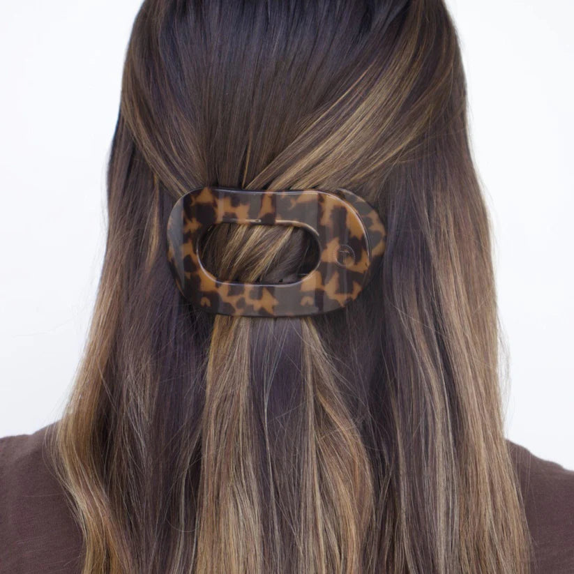 Tortoise Medium Flat Hair Clip