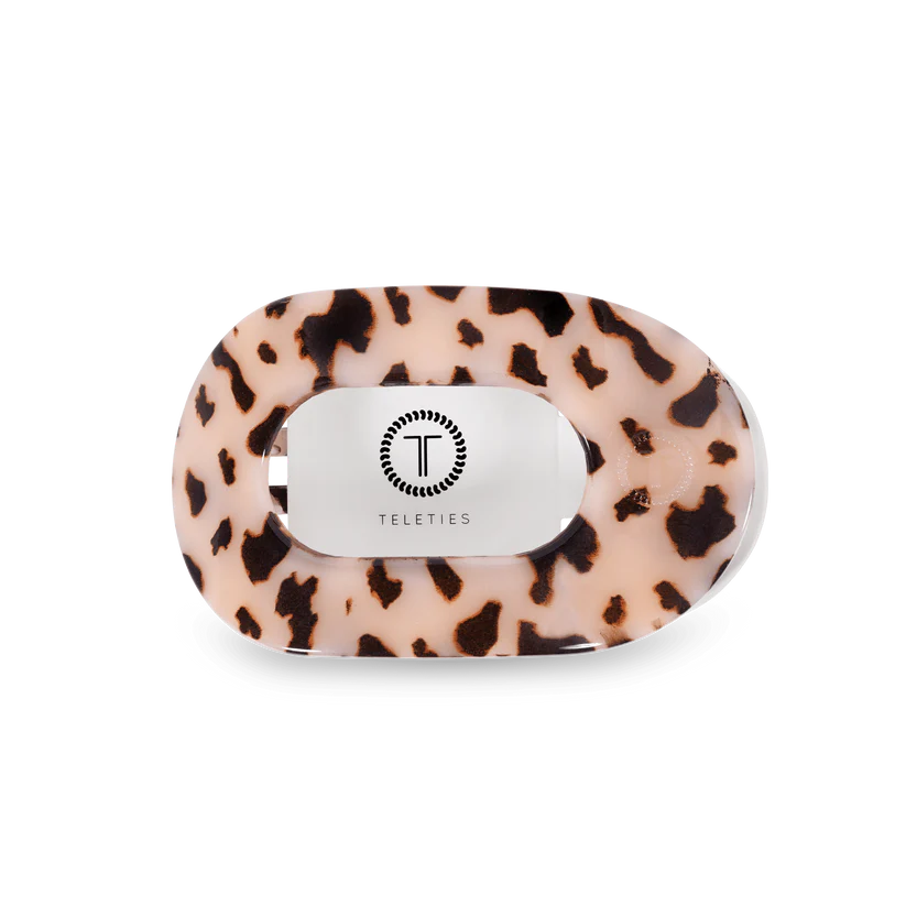 Blonde Tortoise Medium Flat Round Hair Clip