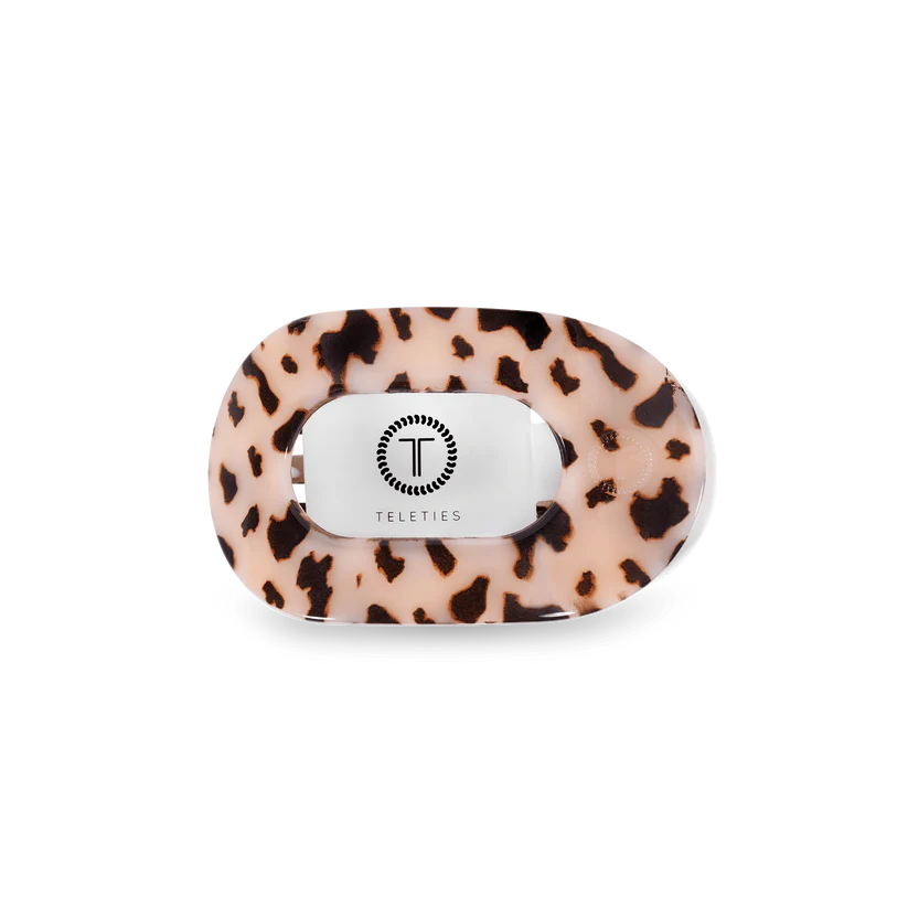 Blonde Tortoise Small Flat Round Hair Clip