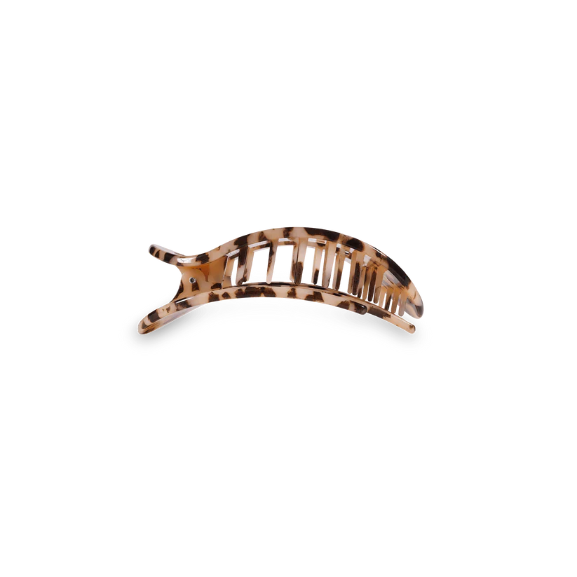 Blonde Tortoise Small Flat Round Hair Clip